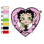 Betty Boop 34 Embroidery Design